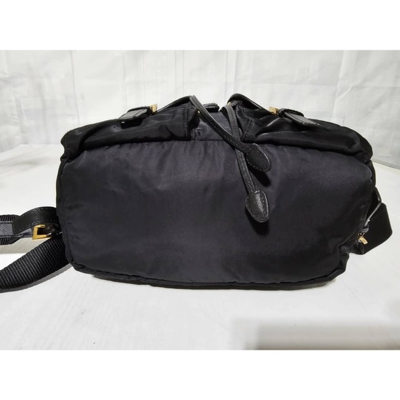 Prada Black Backpack with Gold Accents - Picture 5 of 13